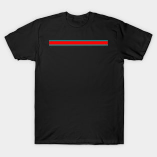 RED & CYAN BLUE STRIP T-Shirt